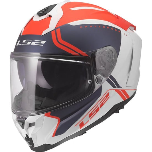 Casco LS2 FF817 Challenger II Titan Matt White / Blue / Red