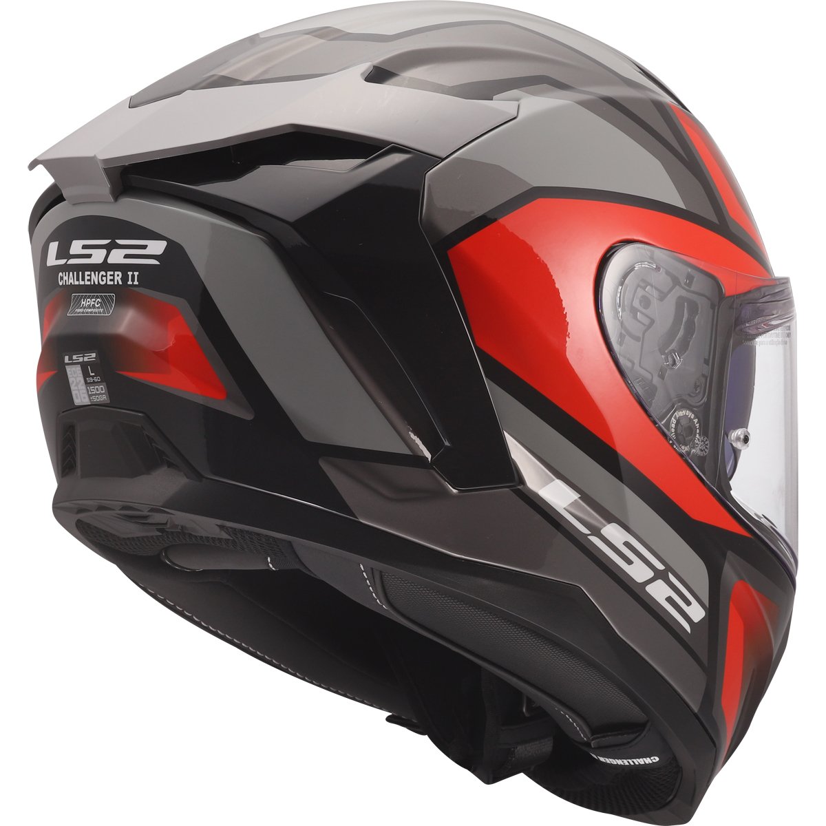 Casco LS2 FF817 Challenger II Viper Grey / Red