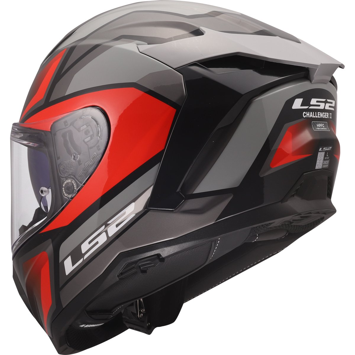 Casco LS2 FF817 Challenger II Viper Grey / Red