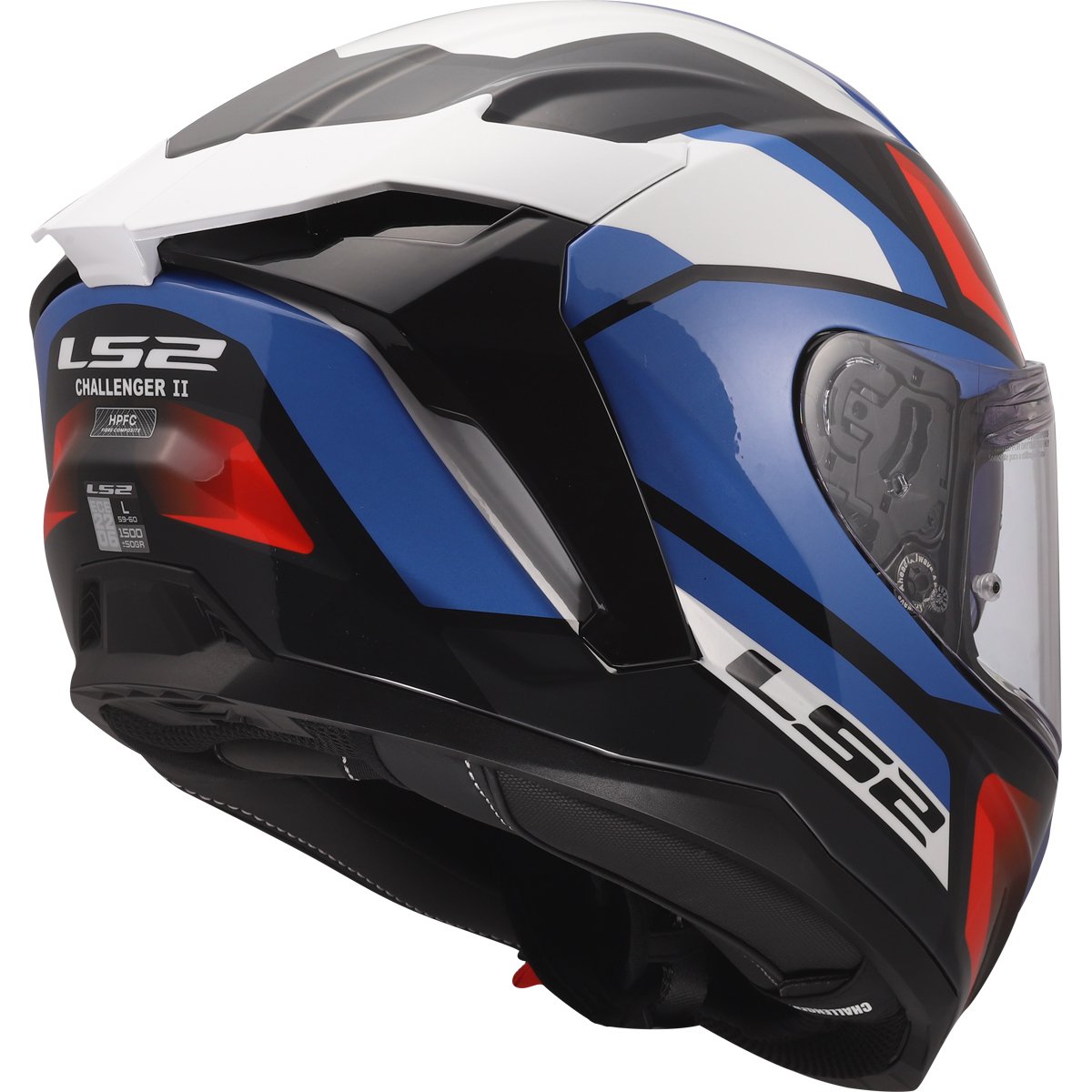 Casco LS2 FF817 Challenger II Viper White / Blue / Red
