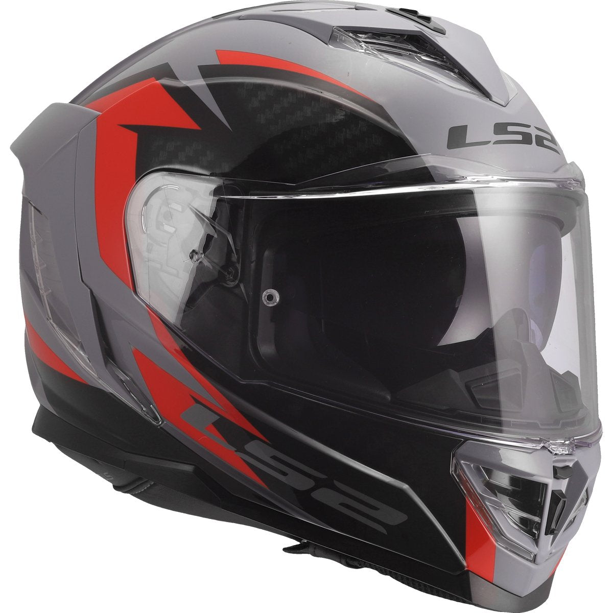 Casco LS2 FF818 Storm III Dynamo Grey / Red