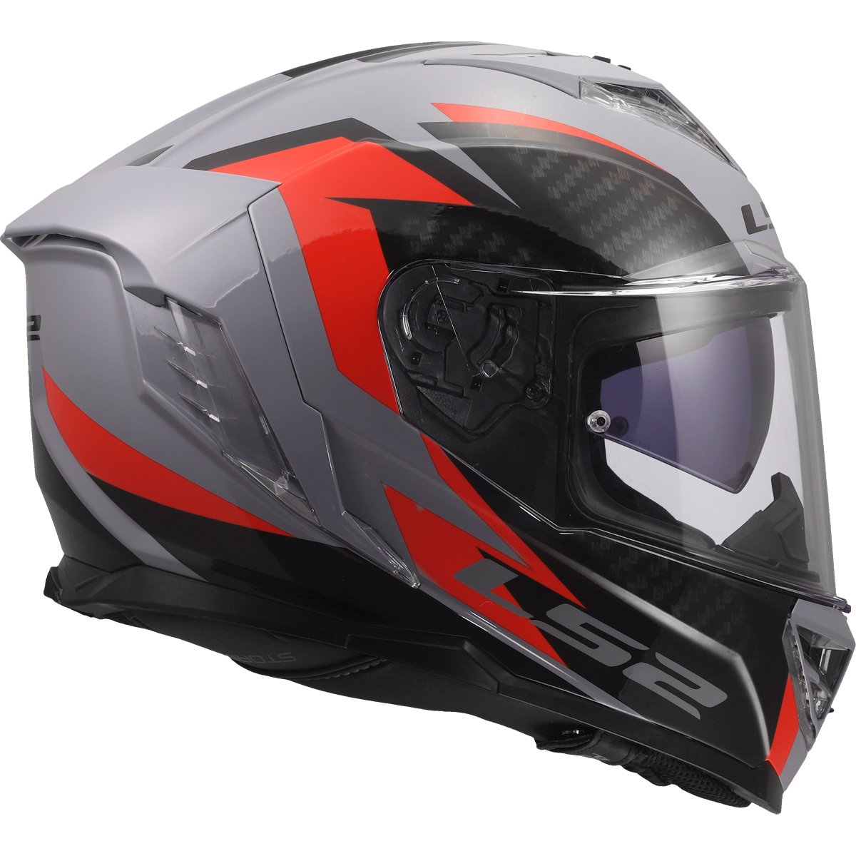 Casco LS2 FF818 Storm III Dynamo Grey / Red