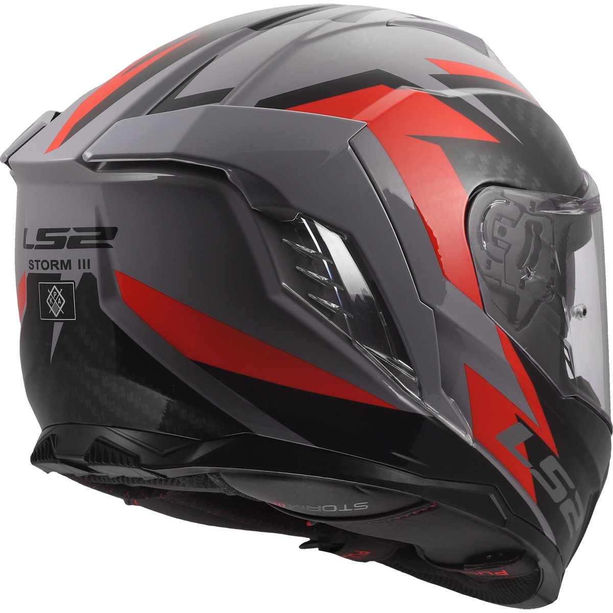 Casco LS2 FF818 Storm III Dynamo Grey / Red