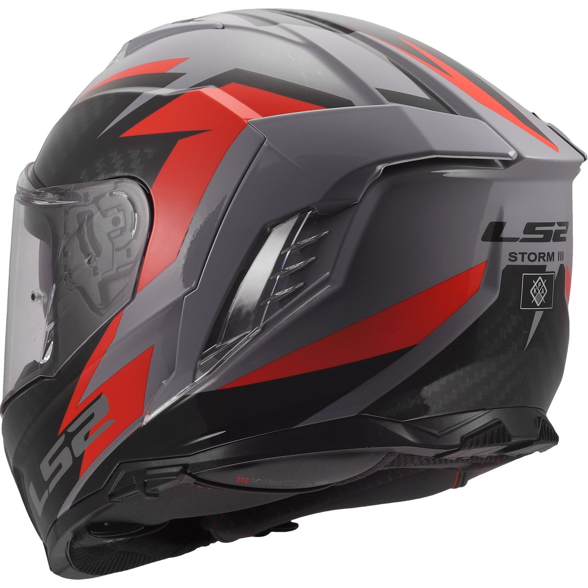 Casco LS2 FF818 Storm III Dynamo Grey / Red