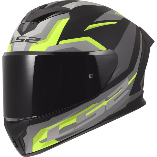 Casco LS2 FF820 Rapid III Hyper Matt Black / H-V Yellow