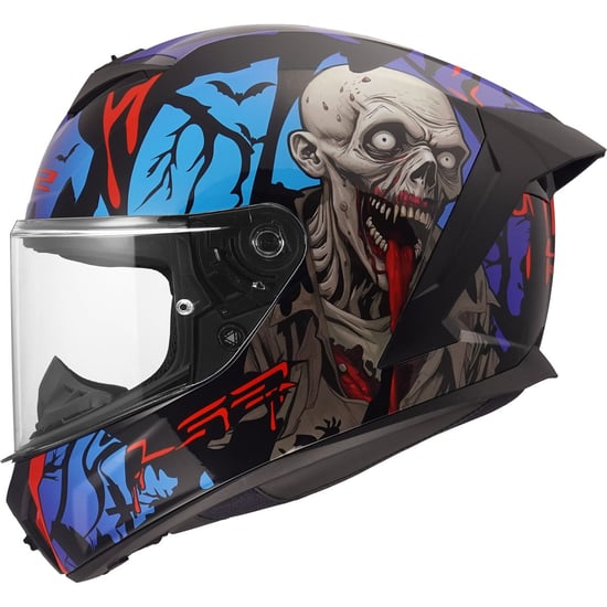 Casco LS2 FF820 Rapid III Zombie II Black / Red / Blue