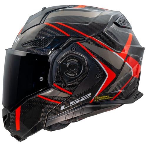Casco LS2 FF901 Advant X Carbon Future II Red