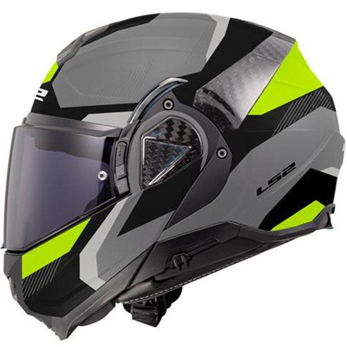 Casco LS2 FF910 Advant II Triple Matt Light Grey / H-V Yellow