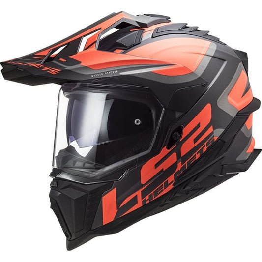 Casco LS2 MX701 Explorer Alter Matt Black / Fluo Orange