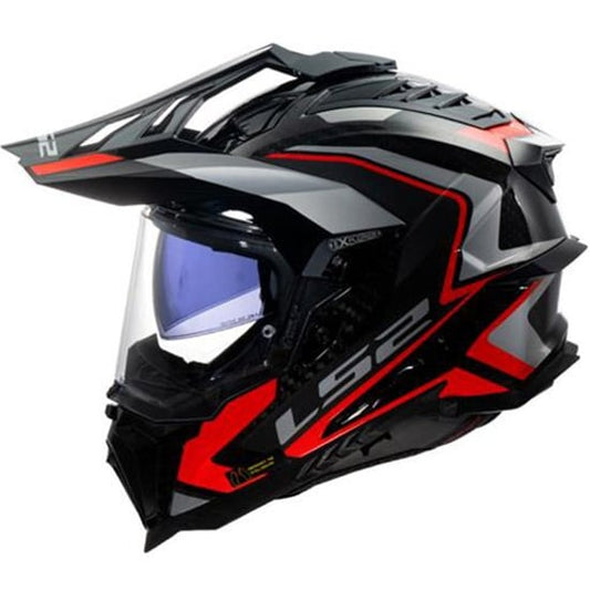 Casco LS2 MX701 Explorer C Frontier II Red