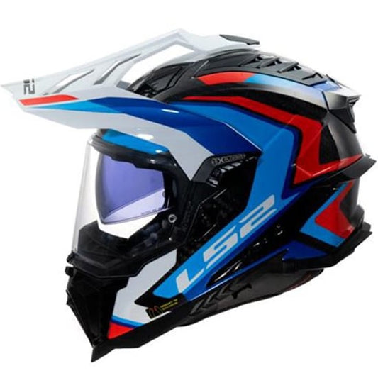 Casco LS2 MX701 Explorer C Frontier II White / Blue