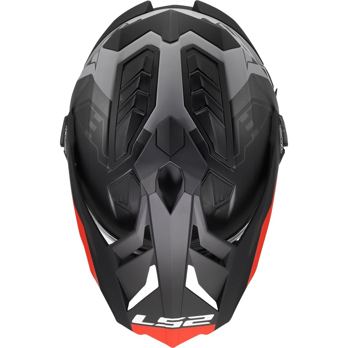 Casco LS2 MX701 Explorer Hexa Matt Black / Red / Grey