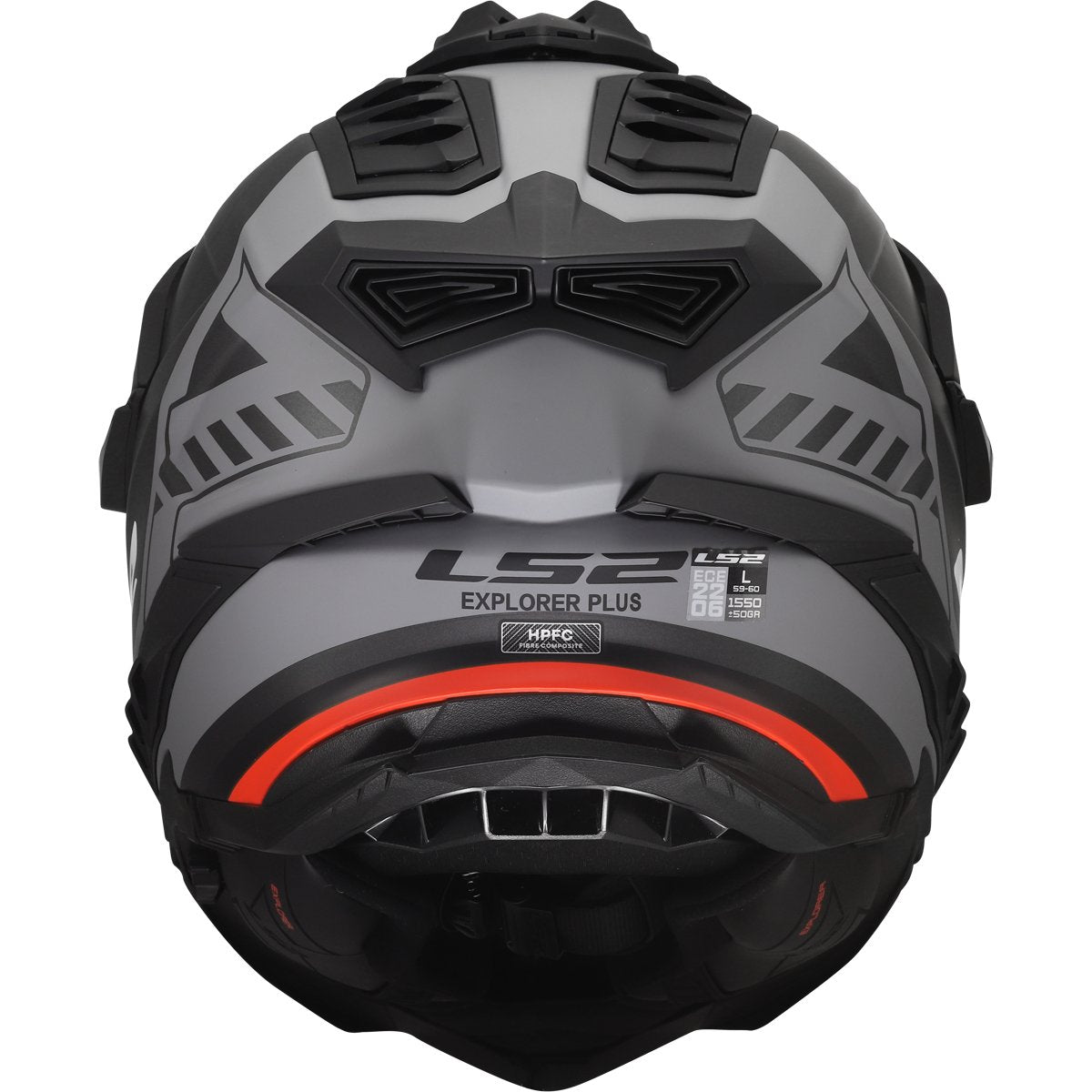 Casco LS2 MX701 Explorer Hexa Matt Black / Red / Grey