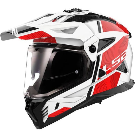 Casco LS2 MX702 Pioneer II Crazy White / Red