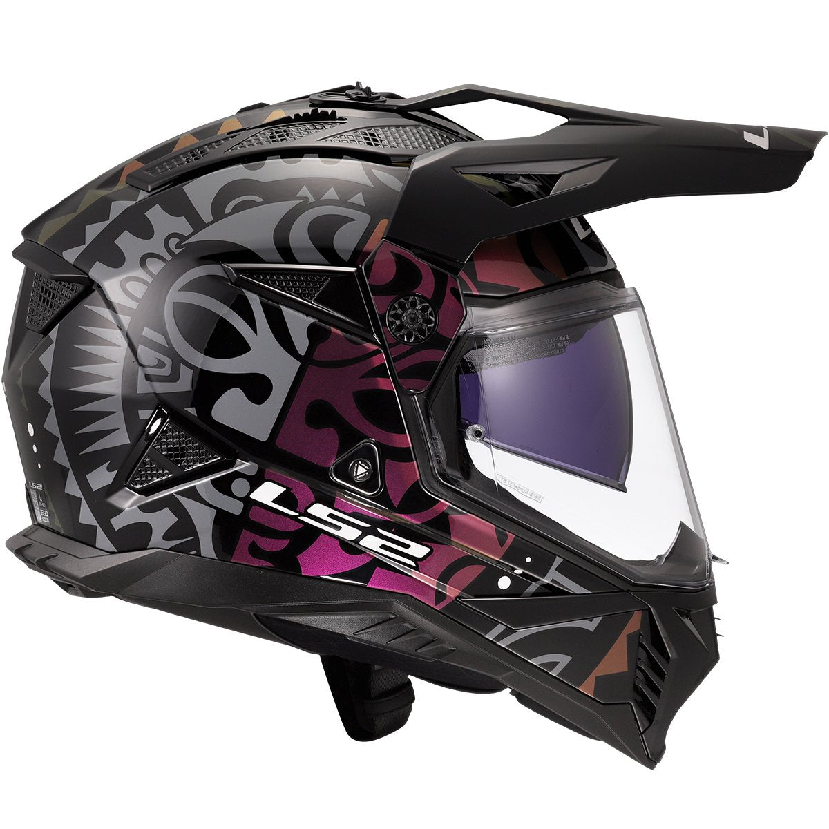 Casco LS2 MX702 Pioneer II Rangi Black