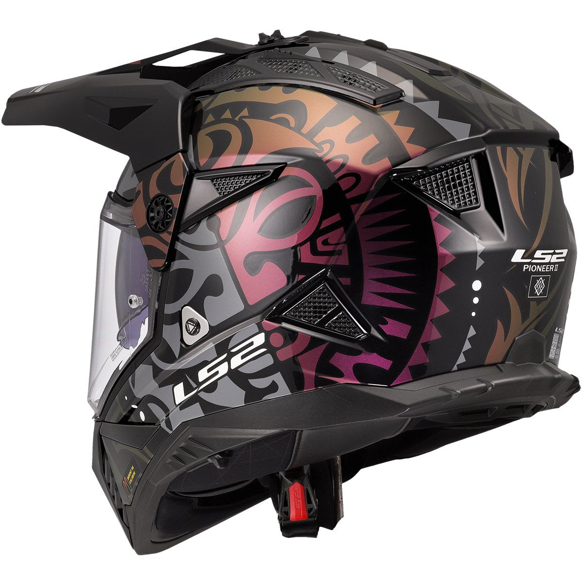 Casco LS2 MX702 Pioneer II Rangi Black