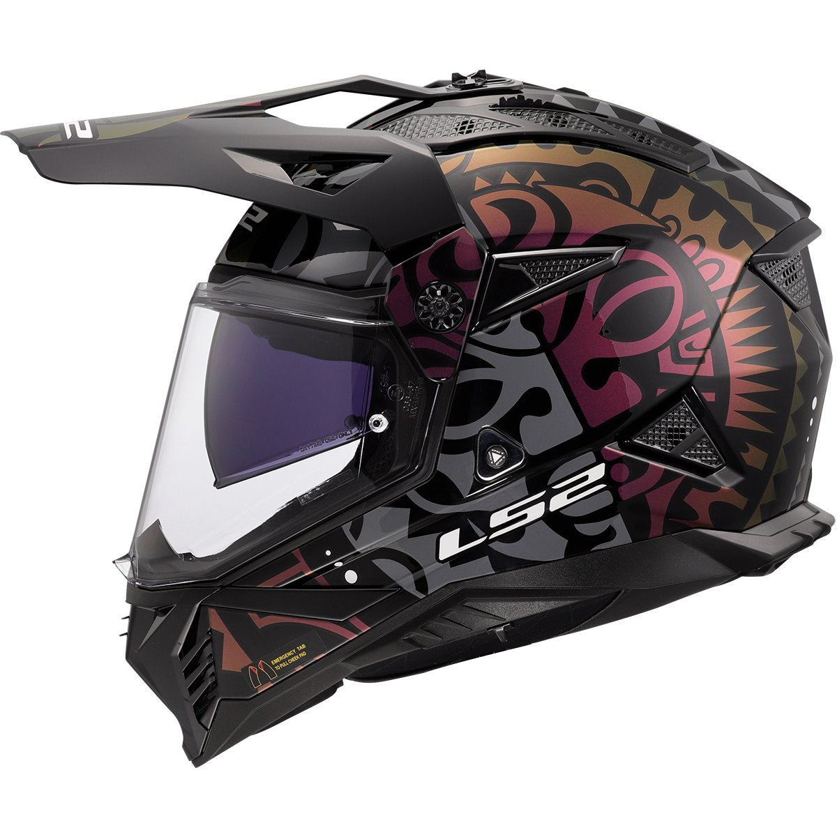Casco LS2 MX702 Pioneer II Rangi Black