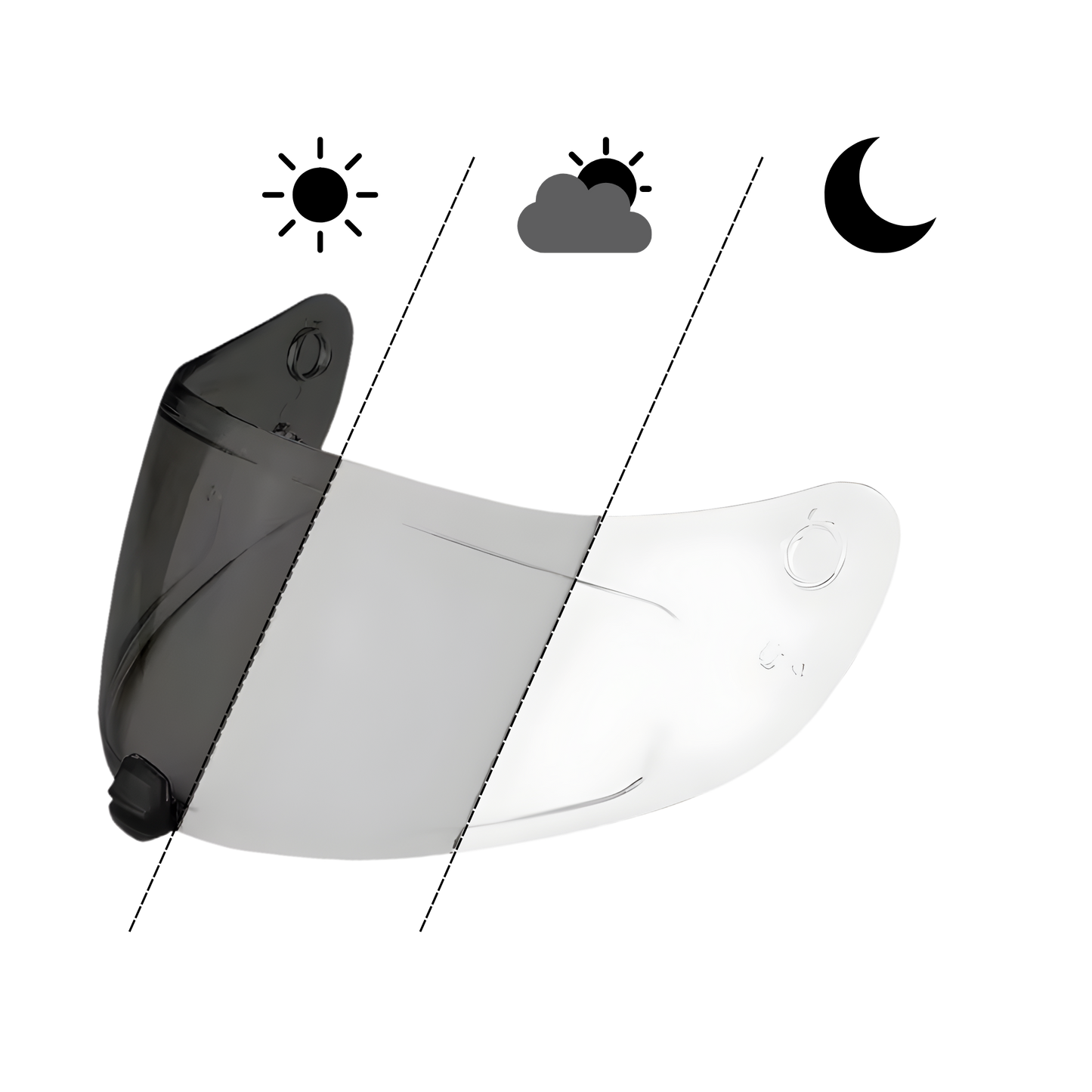 Visera Fotocromática: HJC C70 / C70N / IS-17 / FG-17 / FG-ST