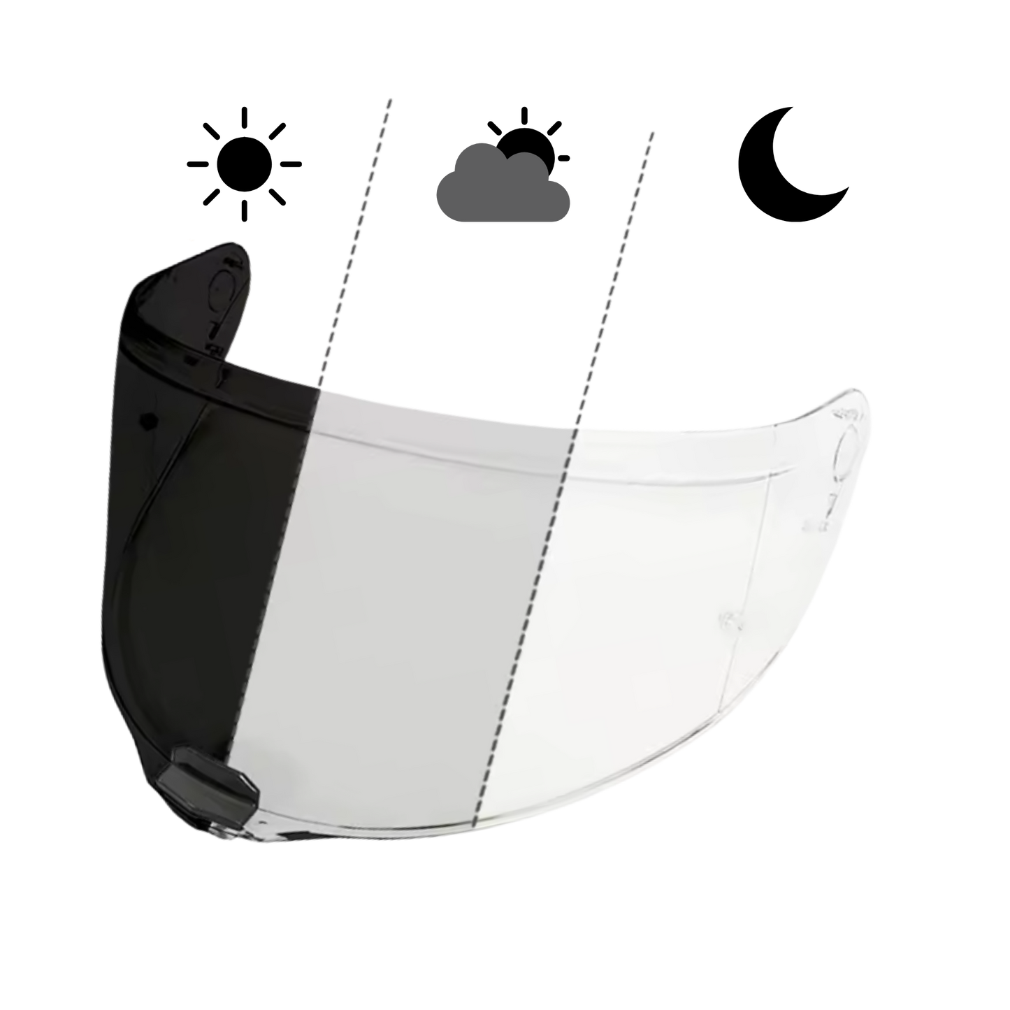 Visera Fotocromática para LS2 Vector II / Citation II