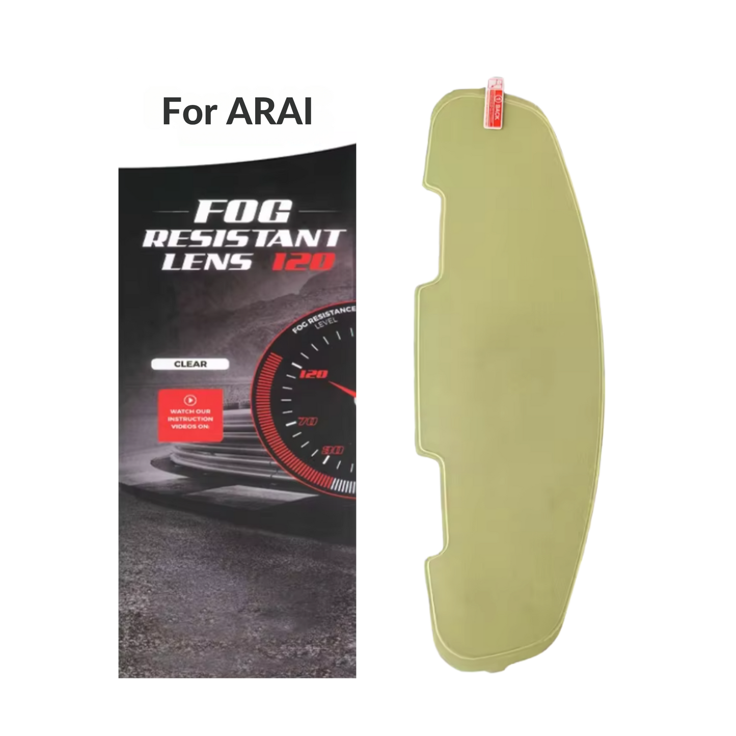 Pinlock para&nbsp;ARAI PROFILE V / RX-7X / RX-7V / RX-7V EVO / NEO / ASTRO-GX / XD / ASTRAL-X / VECTOR-X / DEFIANT-X / CORSAIR-X / ASTRO-GX / VAS-V / QUANTIC / CONCEPT / CONCEPT XE