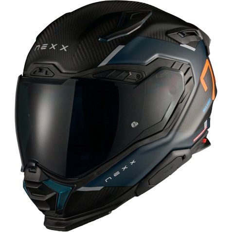 Casco Nexx X.WST3 Carbon Orange / Blue Matt