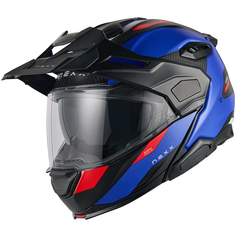 Casco Nexx X.Lifecountry Terra Blue / Red Matt