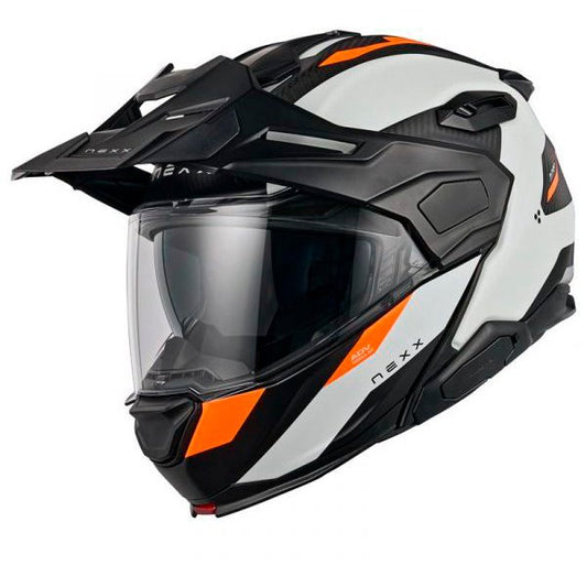 Casco Nexx X.Lifecountry Terra White / Orange Matt