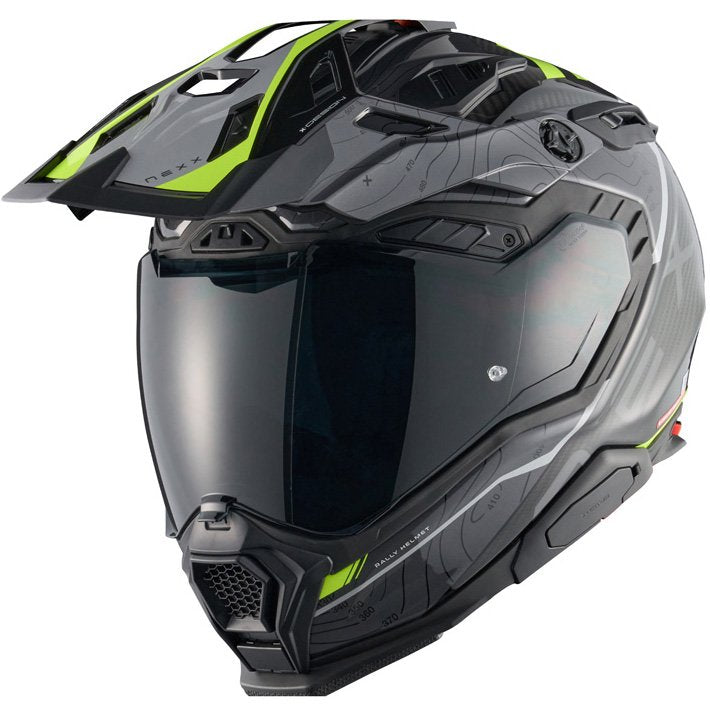 Casco Nexx X.WED3 Carbon Furka Grey / Neon