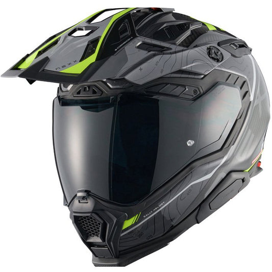 Casco Nexx X.WED3 Carbon Furka Grey / Neon