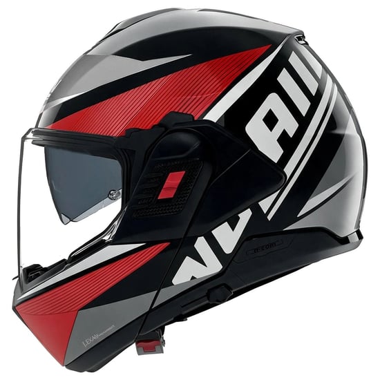 Casco Nolan N120-1 Duetto Black / Red / Lava Grey
