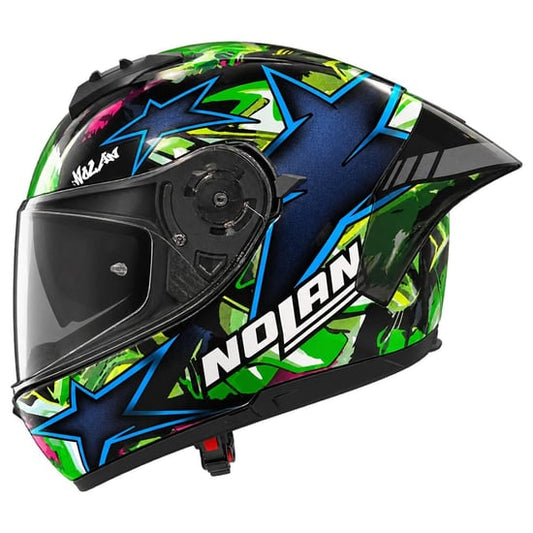 Casco Nolan N60-6 Sport Chicane Black / Green Multicolor