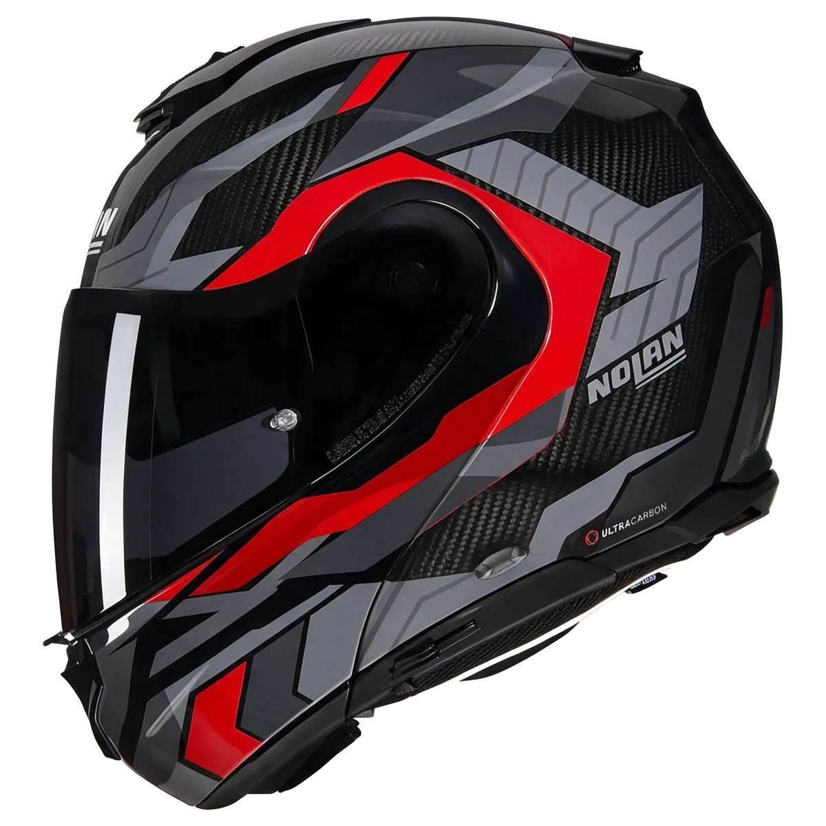 Casco Nolan X-1005 Ultra Carbon Ritmo Black / Red / Lava Grey