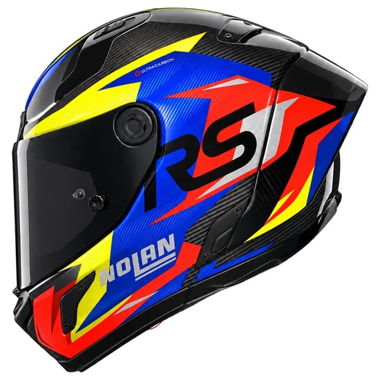 Casco Nolan X-804 RS Ultra Carbon Fuorigiri Black / Orange / Blue