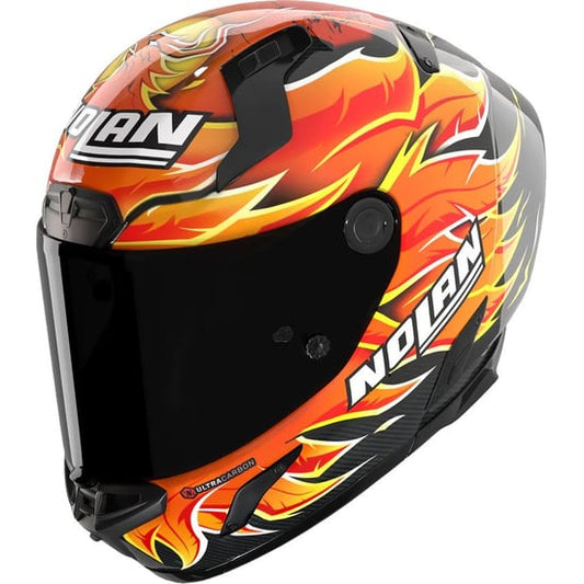 Casco Nolan X-804 RS Ultra Carbon Replica Iannone Black / Orange / Yellow