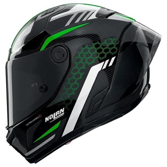 Casco Nolan X-804 RS Ultra Carbon Piega Black / Green / Silver