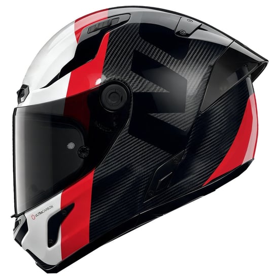 Casco Nolan X-804 ST Ultra Carbon Stacco Black / White / Red