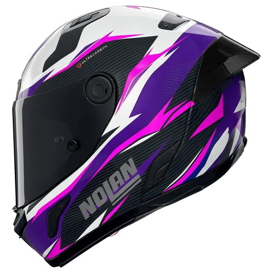 Casco Nolan X-804 ST Ultra Carbon Veloce Black / White / Fuchsia