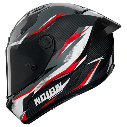 Casco Nolan X-804 ST Ultra Carbon Veloce Black / Lava Grey / Red