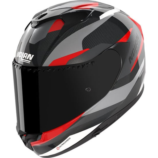 Casco Nolan X-904 Ultra Carbon Calibro Carbon / Anthracite / Red