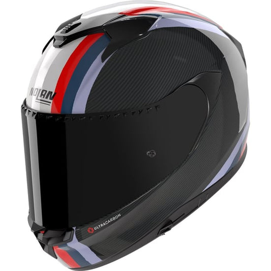 Casco Nolan X-904 Ultra Carbon Gemini Carbon / White / Red / Blue / Light Blue