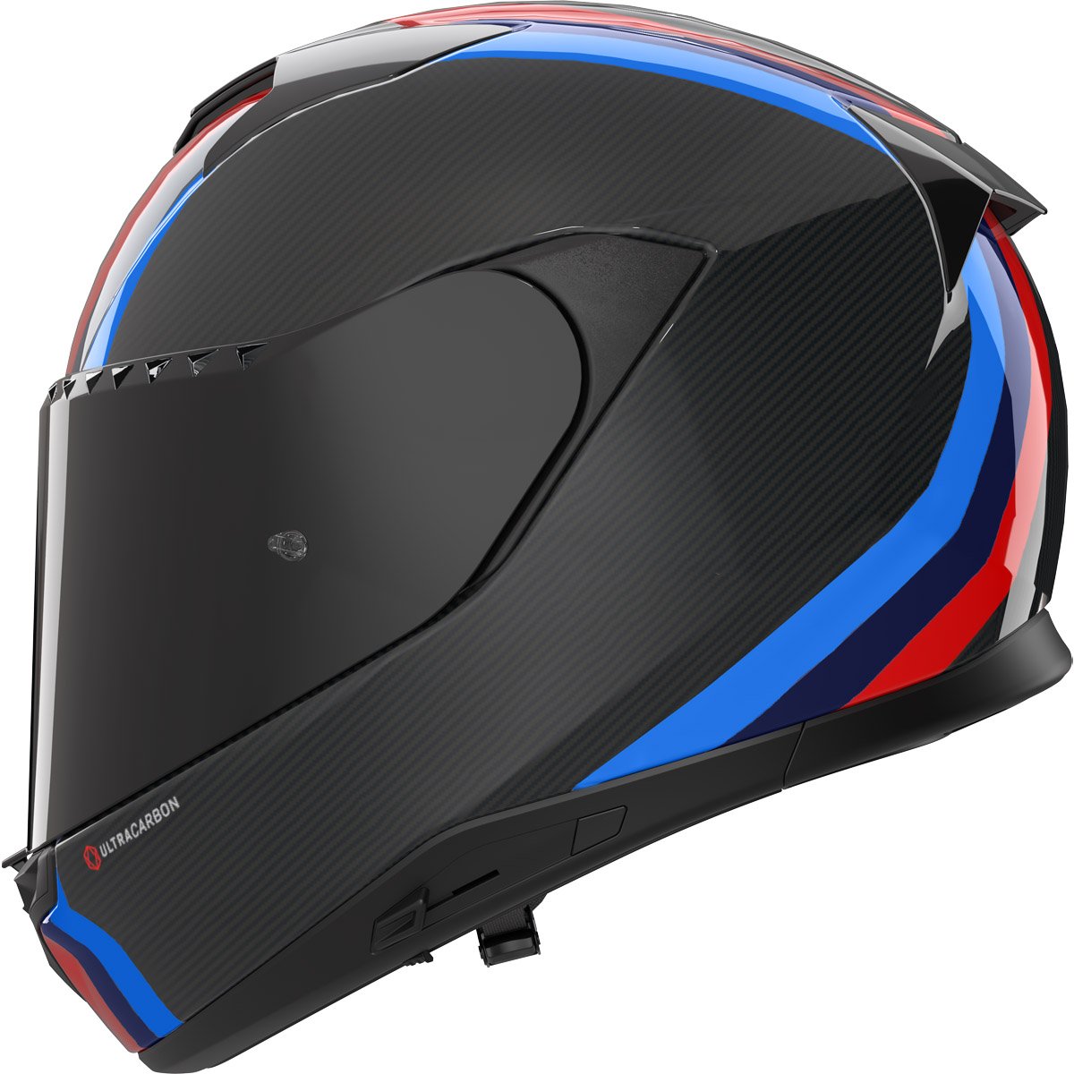 Casco Nolan X-904 Ultra Carbon Gemini Carbon / White / Red / Blue / Light Blue