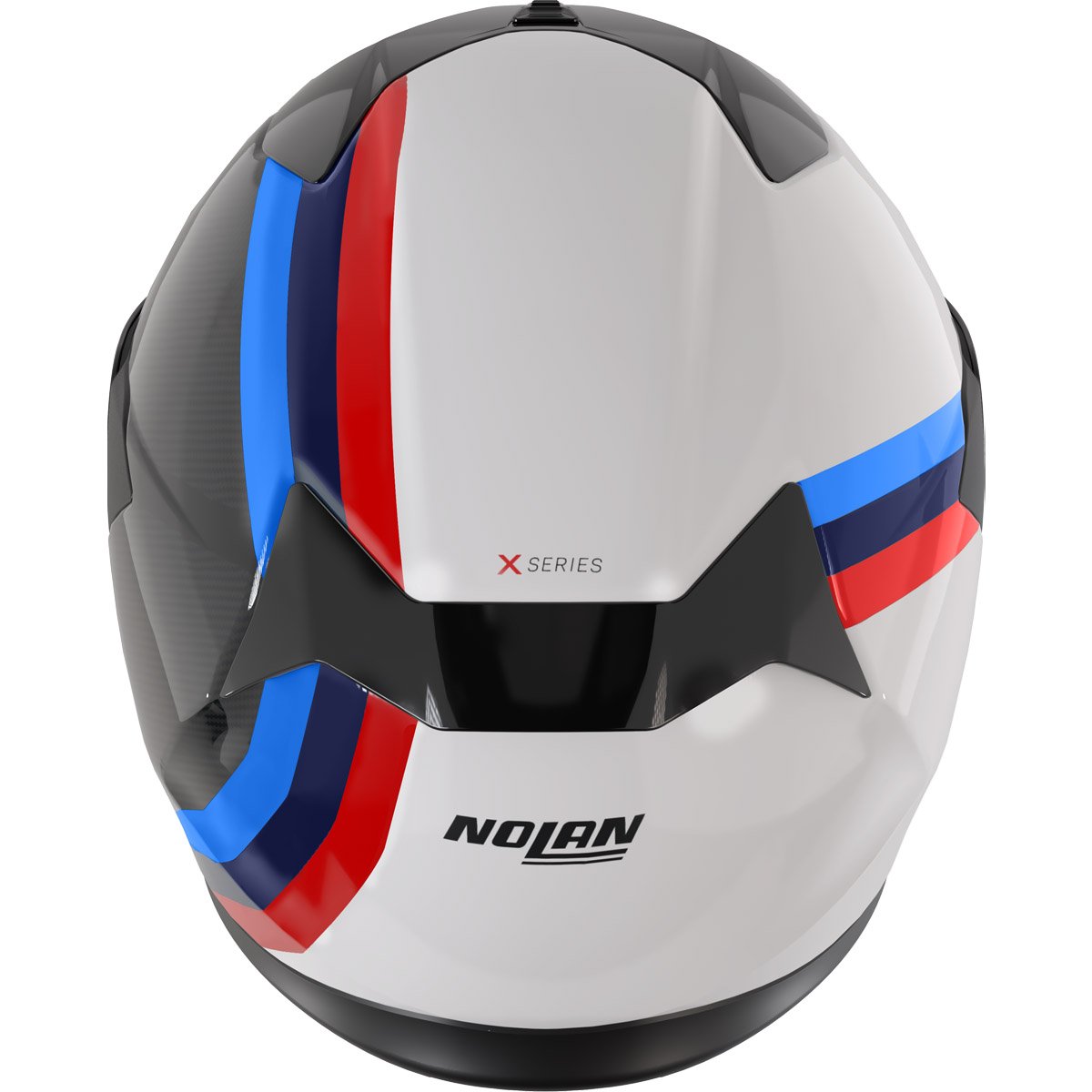 Casco Nolan X-904 Ultra Carbon Gemini Carbon / White / Red / Blue / Light Blue