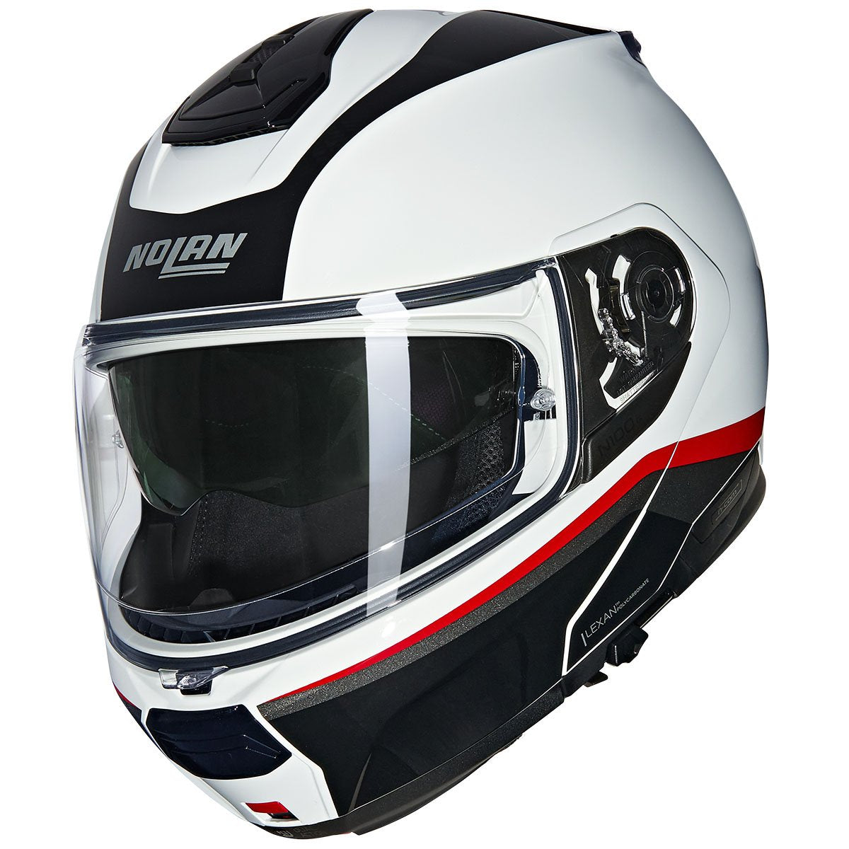 Casco Nolan N100-6 Incognito White / Red / Black