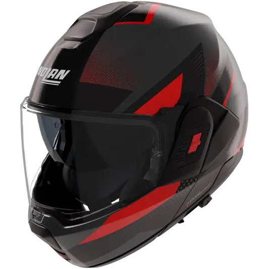 Casco Nolan N120-1 Ciclone Grey Lava / Black / Red
