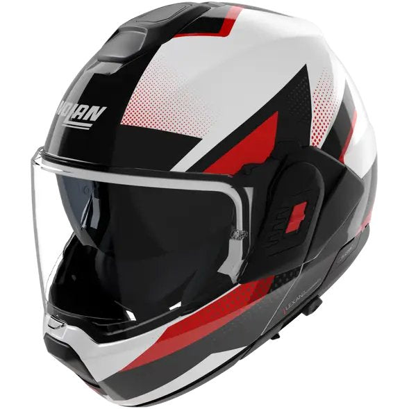 Casco Nolan N120-1 Ciclone White / Black / Red