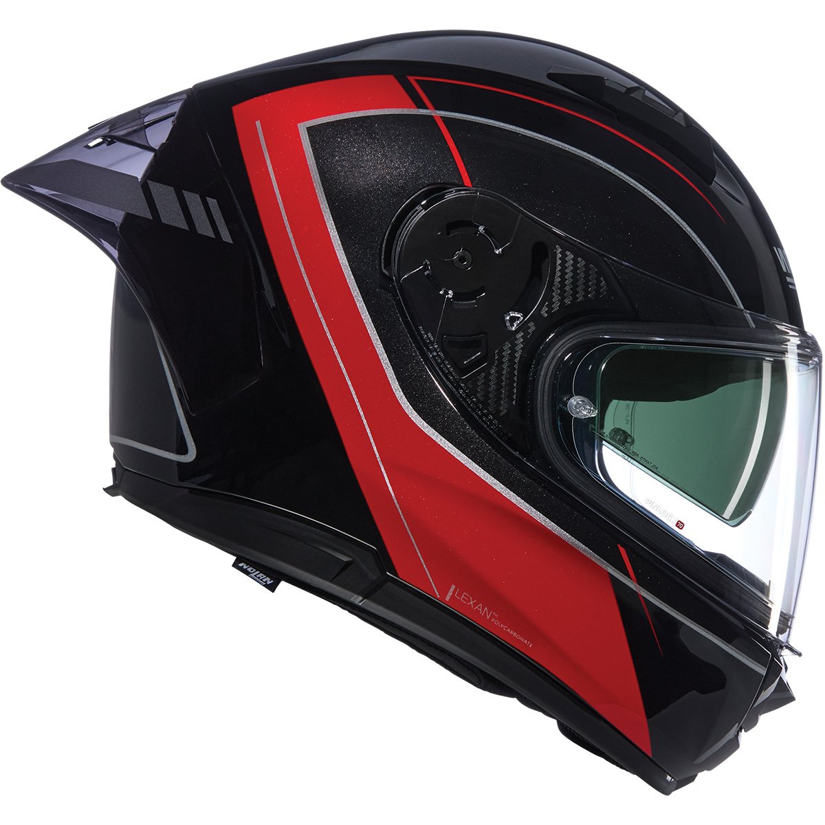 Casco Nolan N60-6 Sport Mesmerico Black Metal / Red