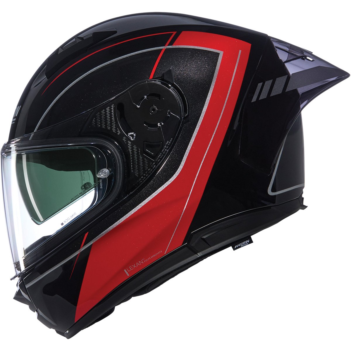 Casco Nolan N60-6 Sport Mesmerico Black Metal / Red