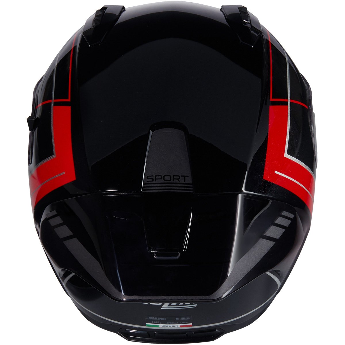 Casco Nolan N60-6 Sport Mesmerico Black Metal / Red