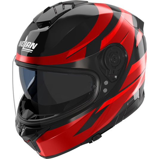 Casco Nolan N80-8 Fervo Black / Red Chrome Metal