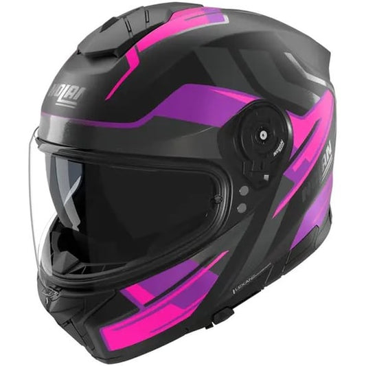 Casco Nolan N80-8 Trittico Black / Fuchsia / Anthracite Matte